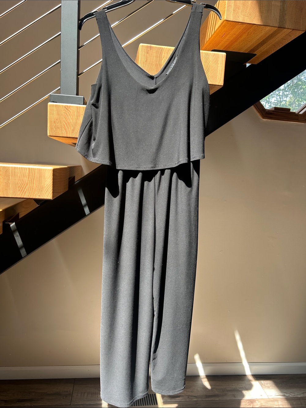 Tahari Black Maxi Jumpsuit Dress